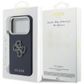 Guess HC PU FW RESIN LOGO BLUE puzdro pre iPhone 17 Pro 6,3"