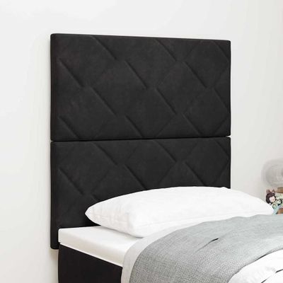 vidaXL Zadné čelo Čierny 80 cm Zamat