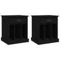 vidaXL Nočné stolíky 2 ks čierne 43x36x50 cm