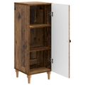 vidaXL Servírovacia skriňa Staré drevo 33 x 34,5 x 90 cm