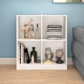 vidaXL Komoda biela 70x33x76 cm masívne borovicové drevo