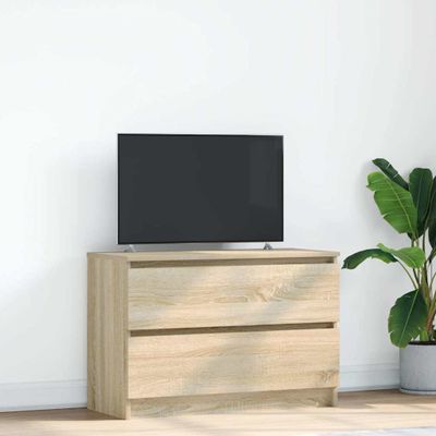 vidaXL TV skrinka dub sonoma 80x35x54 cm spracované drevo
