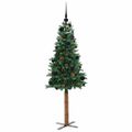 vidaXL Úzky vianočný stromček Zelená 150 cm
