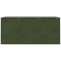 vidaXL TV skrinka olivovo-zelená 99x39x44 cm oceľ