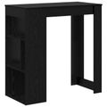 vidaXL Barový stôl 102 x 50 x 103,5 cm Kompozitné drevo Čierny dub
