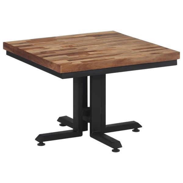 vidaXL Konferenčný stolík 55x55x40 cm recyklovaný tíkový masív