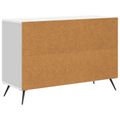 vidaXL Servírovacia skriňa Biela 89 x 34,5 x 60 cm Kompozitné drevo