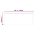 vidaXL Zrkadlo do kúpeľne s LED Priehľadná 100 x 40 cm tvrdené sklo
