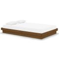 vidaXL Posteľný rám medový drevený masív 120x190 cm malé dvojlôžko