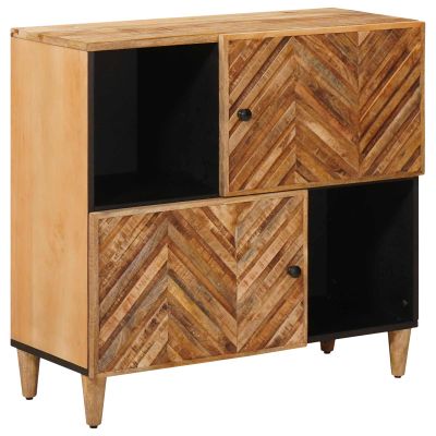 vidaXL Úložné skrine Hnedá 80 x 33,5 x 75 cm Masívne mango drevo