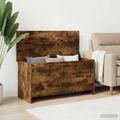 vidaXL Úložná truhlica Dymový dub 100 x 40 x 50 cm Kompozitné drevo