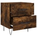 vidaXL Nočné stolíky 2 ks dymový dub 40x35x47,5 cm kompozitné drevo
