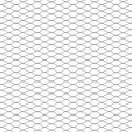 vidaXL Hexagonálny plot s stĺpom 100 x 1 m PVC potiahnutá oceľ Sivá
