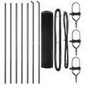 vidaXL Euro plotový základ 10 x 1,4 m PVC potiahnutá oceľ Sivá
