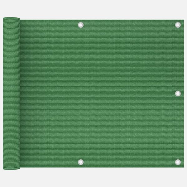 vidaXL Balkónová markíza bledozelená 75x500 cm HDPE