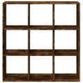 vidaXL Rozdeľovacia knižnica dymový dub 102x29x103,5 cm kompoz. drevo