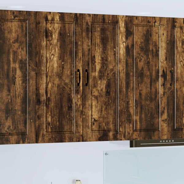 vidaXL Nástenná skrinka PORTO Dymová dub 80 x 31 x 100 cm