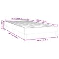 vidaXL Posteľný rám s boxspringom tmavomodrý 80x200 cm zamat