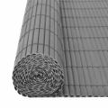 vidaXL Obojstranný záhradný plot 110x500 cm sivý
