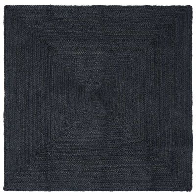 vidaXL Kusové koberce Obdĺžnikový Tmavosivá 120 x 120 cm Juta