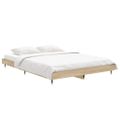 vidaXL Posteľný rám dub sonoma 135x190 cm kompozitné drevo