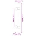 vidaXL Rukoväte na skrinku 20 ks bronzové 96 mm nehrdzavejúca oceľ