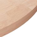 vidaXL Okrúhla stolová doska Ø70x4 cm neošetrený dubový masív