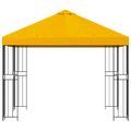 vidaXL Altánok 3 x 3 m Žltá Polyester a oceľ 190 gsm