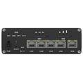 Teltonika RUTC50 průmyslový router, 5G, Dual SIM, WiFi 6 Router, prumyslový, 5G, 4G (LTE), 3G, Wi-Fi 6, 802.11b/g/n/ac/ax, 4× RJ-45 LAN, 1× RJ-45 WAN, 1× DI/DO, 1× USB, pasivní PoE, Dual