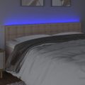 VidaXL Čelo postele kapučínové 200x5x78/88 cm umelá koža