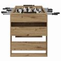 vidaXL Stolný futbal Remeselný Dub 146,5 x 74 x 85 cm Kompozitné drevo