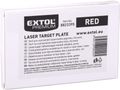 Terč na zvýraznenie laser. lúča, červený EXTOL PREMIUM.