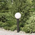 vidaXL Stĺpikové svietidlo 80 cm čierne IP44
