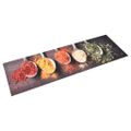 vidaXL Kuchynský koberec prateľný dizajn s lyžicami 60x180 cm