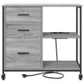 vidaXL Kabinet s nabíjacou stanicou 76 x 41 x 72 cm Kompozitné drevo
