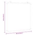 vidaXL Magnetická biela tabuľa 60x60x1,7 cm hliník