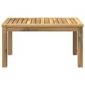 vidaXL Konferenčný stolík Biela 50 x 68,5 x 36 cm Pevné akáciové drevo