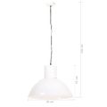 vidaXL Závesná lampa 25 W, biela, okrúhla 48 cm E27