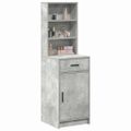 vidaXL Highboard Betónová šedá 41 x 40 x 135 cm Kompozitné drevo