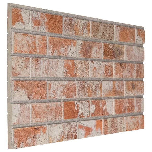 vidaXL Nástenné panely 10 pcs Oranžová 100 x 50 cm EPS pena