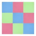 Ochranná puzzle podložka MP10 zelená-modrá-červená