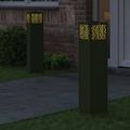 vidaXL Solárne LED svetlo na chodník 2 ks Teplá biela 18 x 18 x 80 cm
