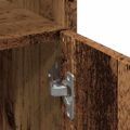 vidaXL Kúpeľňová skrinka Old Wood 30x30x179 cm Engineered Wood