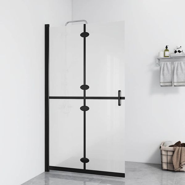 vidaXL Skladacia sprchová zástena nepriehľadné ESG sklo 70x190 cm