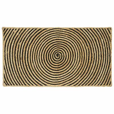 vidaXL Kusové koberce Čierna 60 x 110 cm Juta