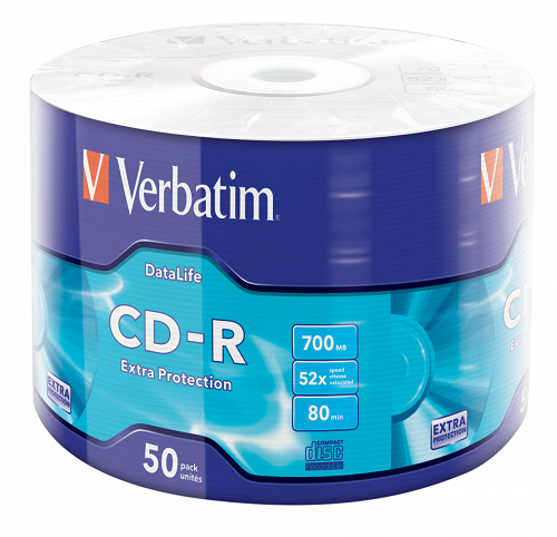 CD-R VERBATIM DTL Extra Protection 700MB 52X 50ks/spindel