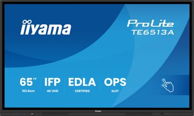 65'' iiyama TE6513A-B1AG: IPS, 4K, 40P, EDLÁ