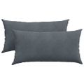 vidaXL Vankúše na pohovku 2 pcs Tmavo šedá 80 x 40 cm