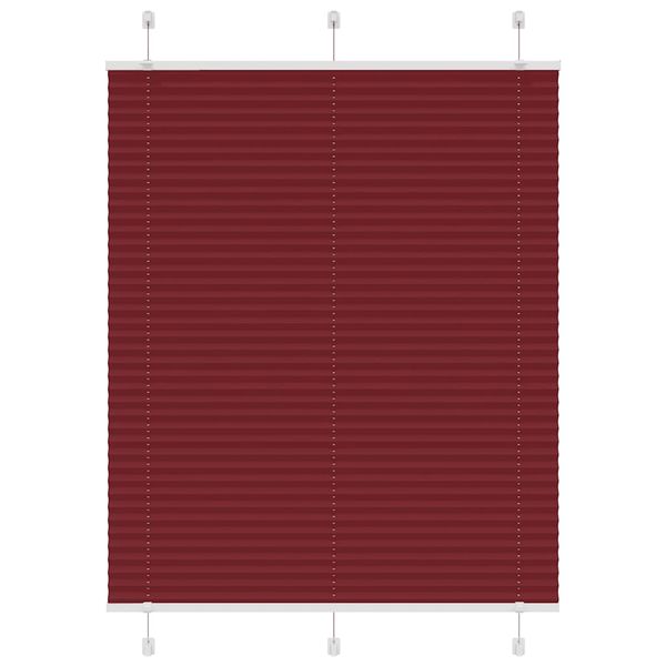 vidaXL plisovaná roleta Bordeaux červená 110x150 cm Šírka látky