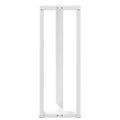 vidaXL Nohy barového stola v tvare T, 2 ks, biele, 50x35x(110-111) cm, oceľové